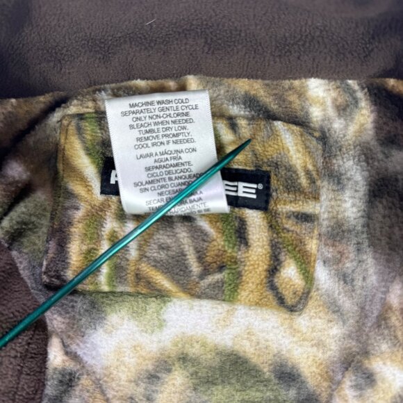 Realtree Max-5 Camouflage Jacket Men's Medium Long Sleeve Fleece Full Zip - Picture 5 of 8